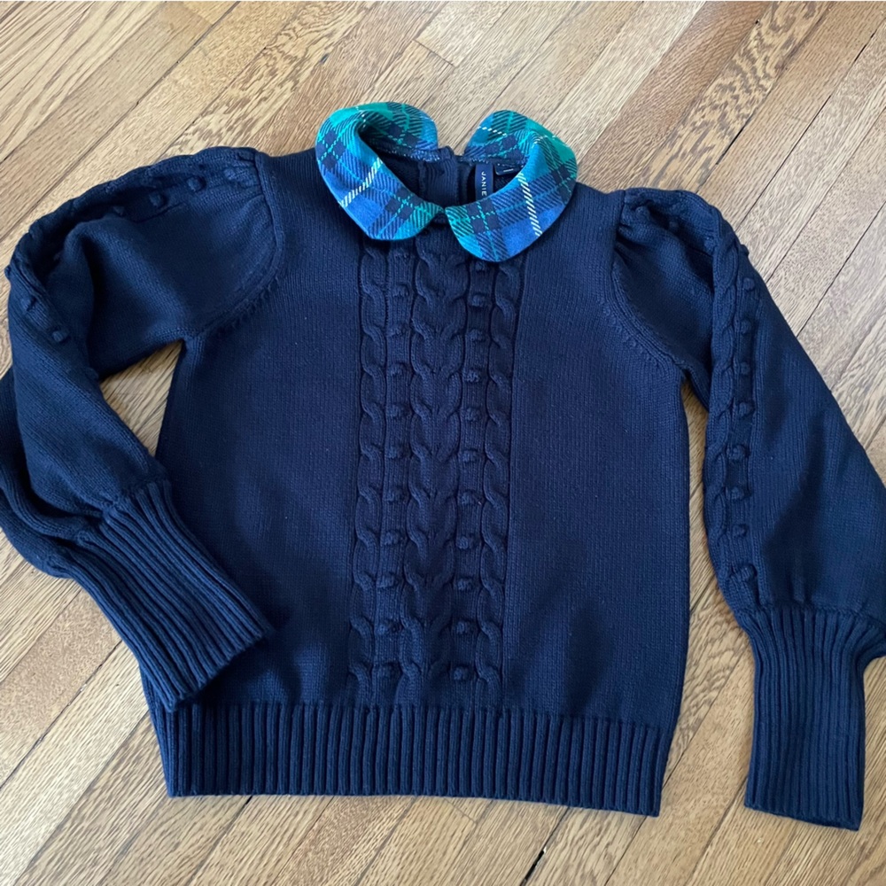 2pc Janie and Jack outfit girls 6 sweater pants set - Picture 2 of 5